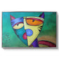 Celestial Cat - Floater Framed Canvas Print