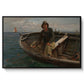 Fishermen from Rügen, 1882 - Floater Framed Canvas Print