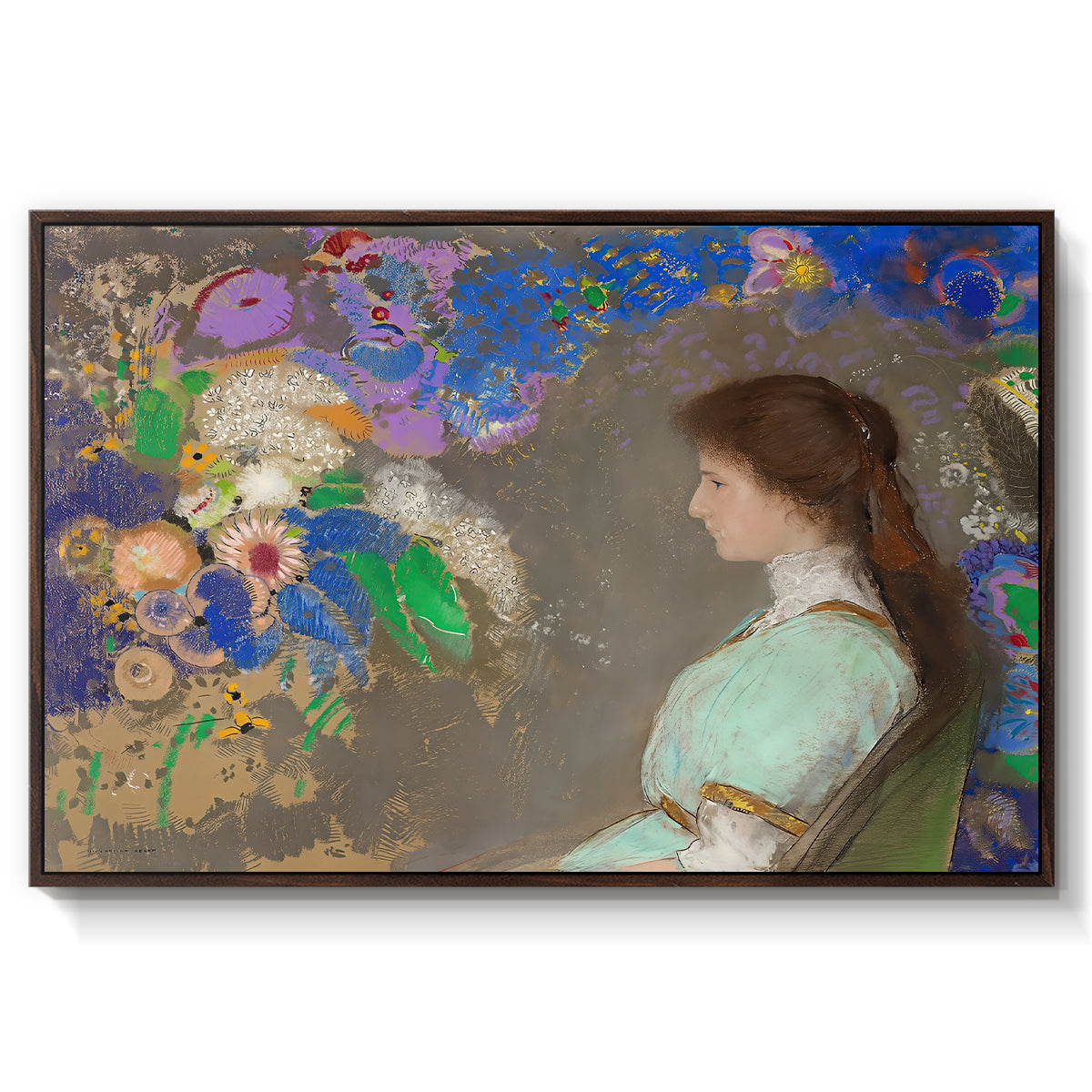Portrait of Violette Heymann, 1910 - Floater Framed Canvas Print