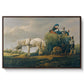 The Hay Wagon (Der Heuwagen), 1824 - Floater Framed Canvas Print