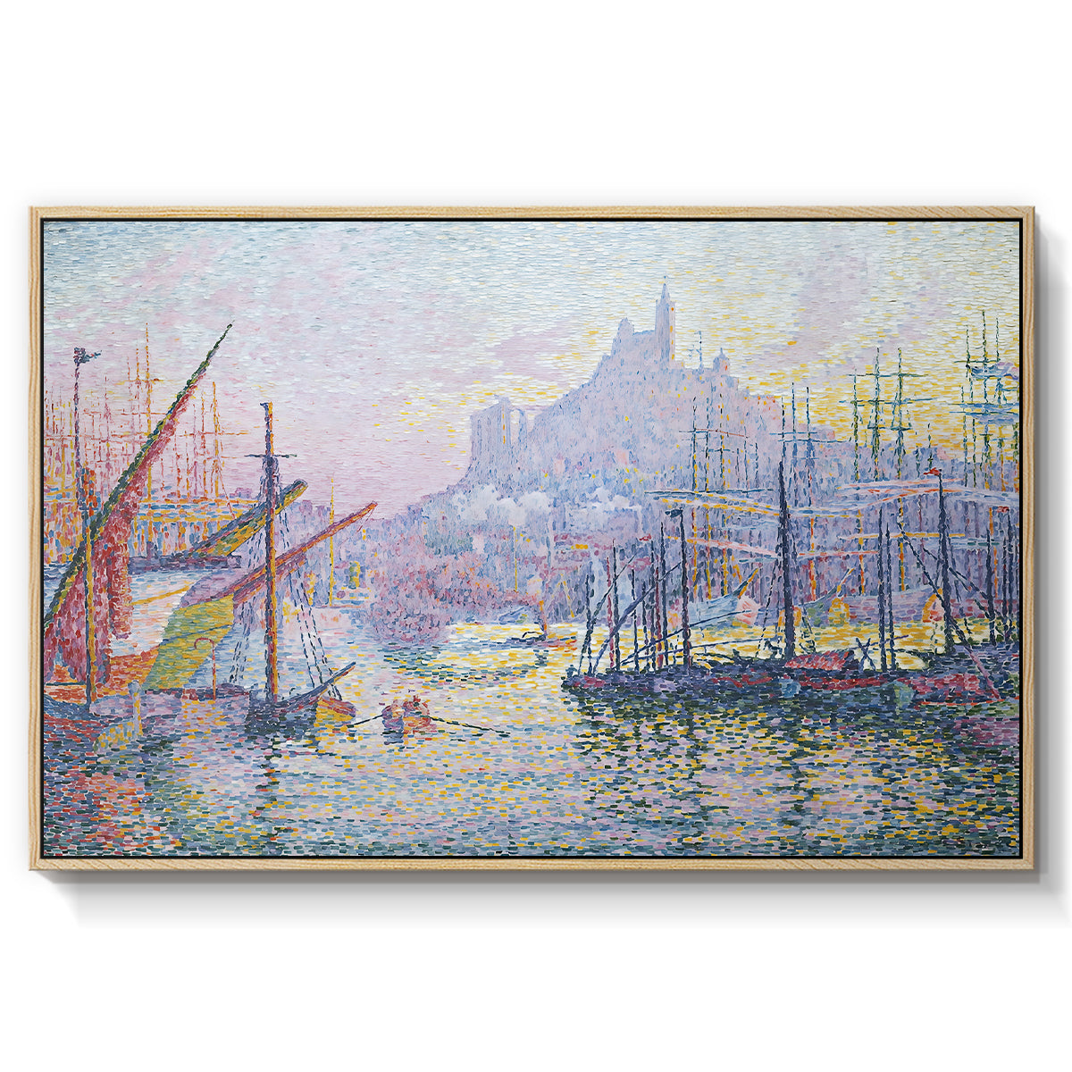The Port of Marseille, 1905 - Floater Framed Canvas Print