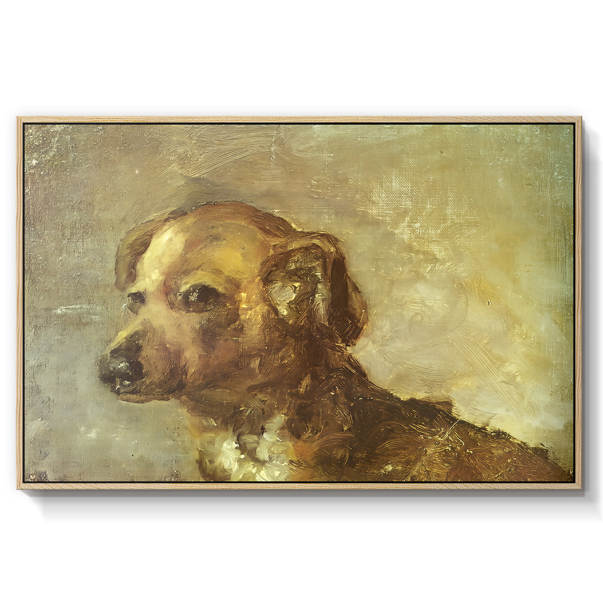 Cliper, the Artist's Dog, 1895 - Floater Framed Canvas Print