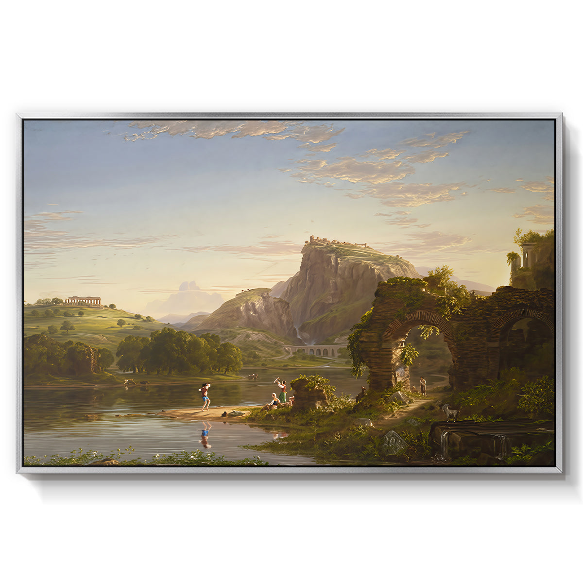 L'Allegro, 1845 - Floater Framed Canvas Print