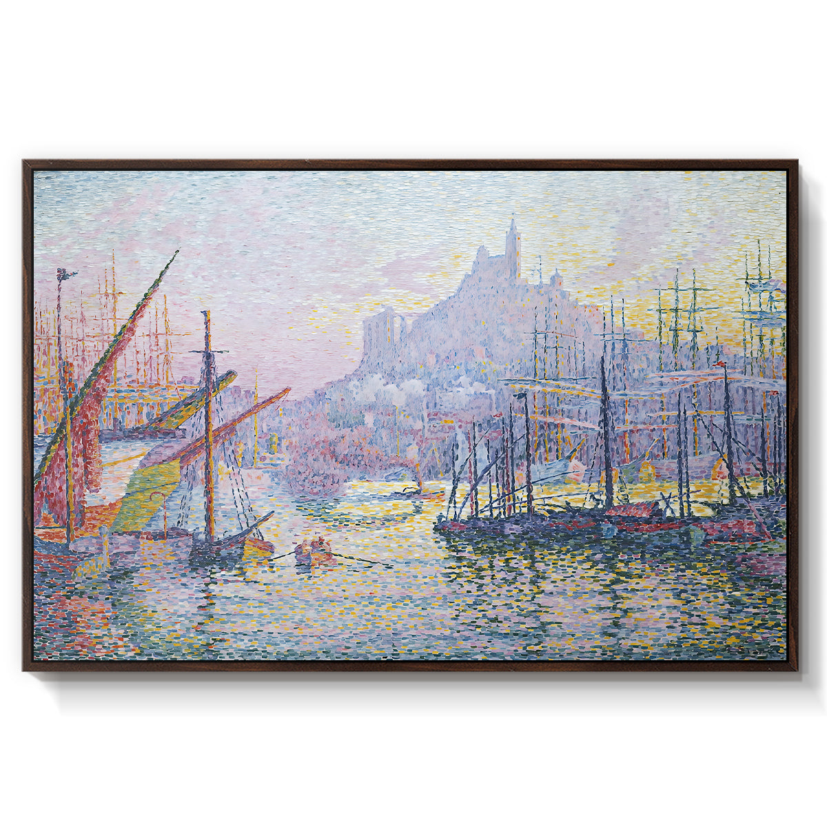 The Port of Marseille, 1905 - Floater Framed Canvas Print