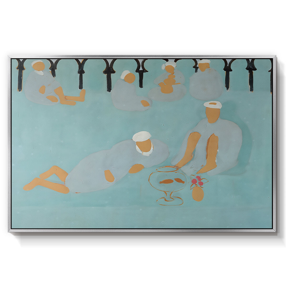 Arab Coffeehouse (Le café Maure), 1913 - Floater Framed Canvas Print