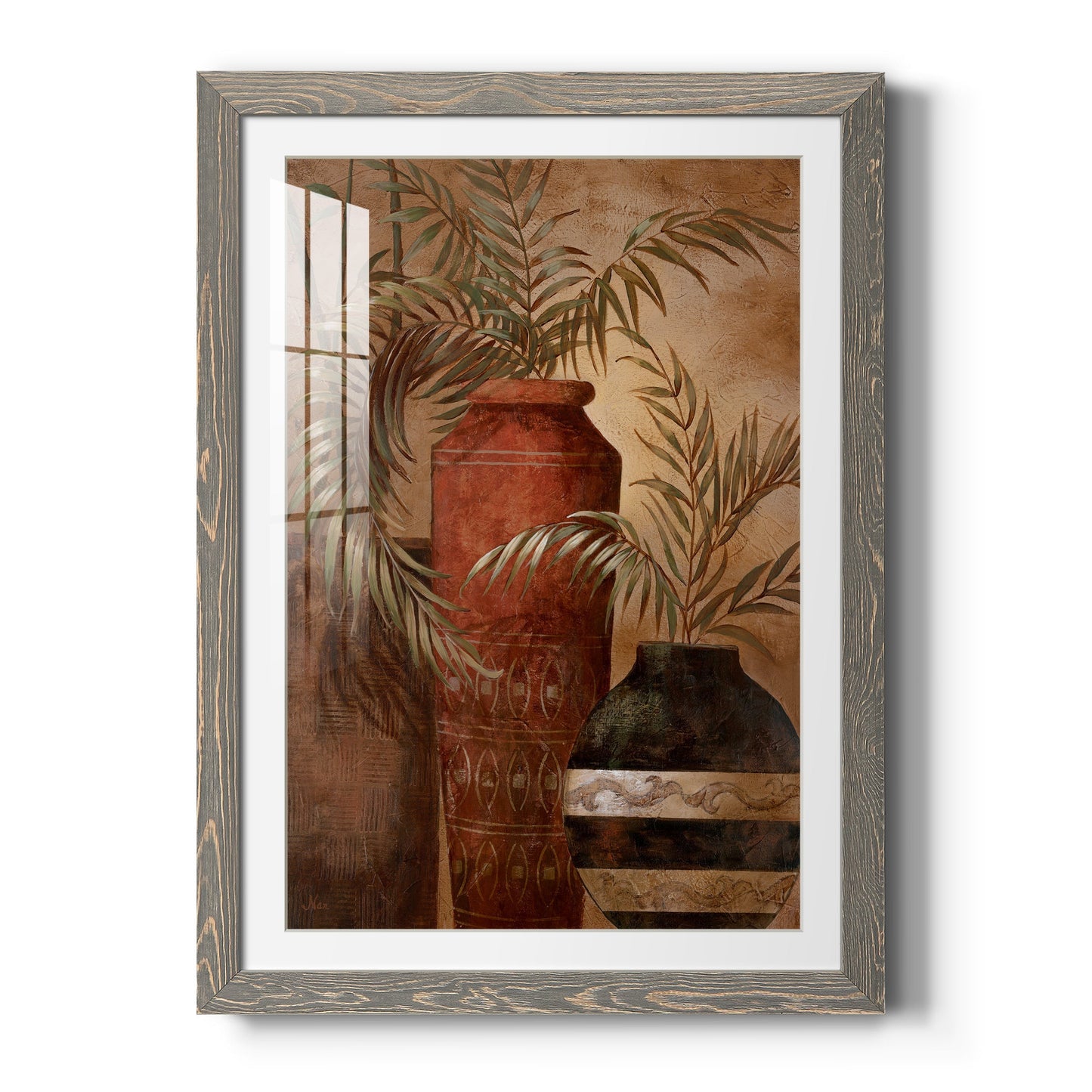 Exotic Vacation I - Barnwood Framed Art Print