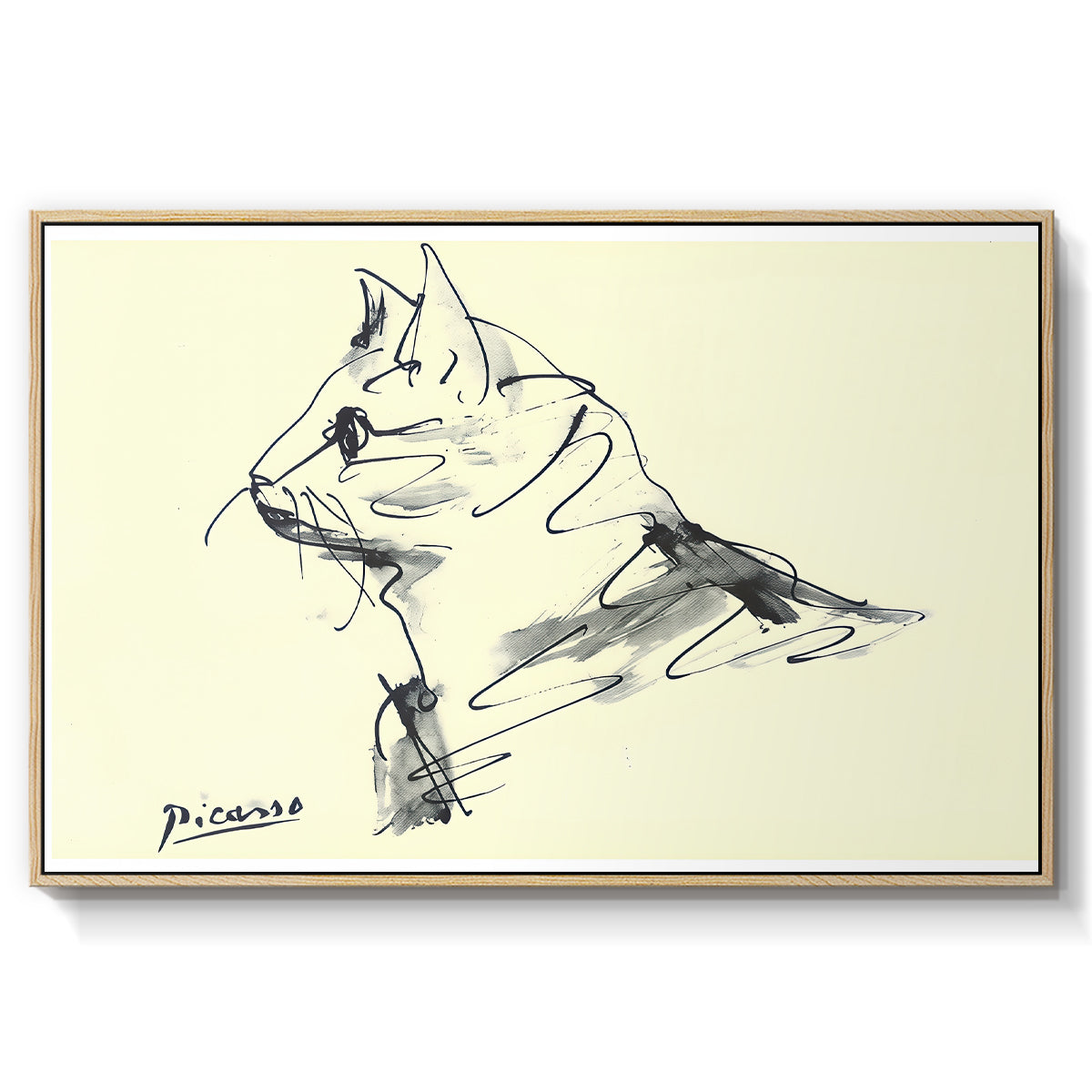 Cat (Le chat), c. 1961 - Floater Framed Canvas Print