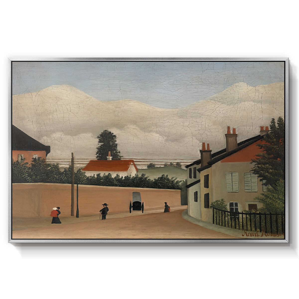 Outskirts of Paris, c. 1906-1910 - Floater Framed Canvas Print