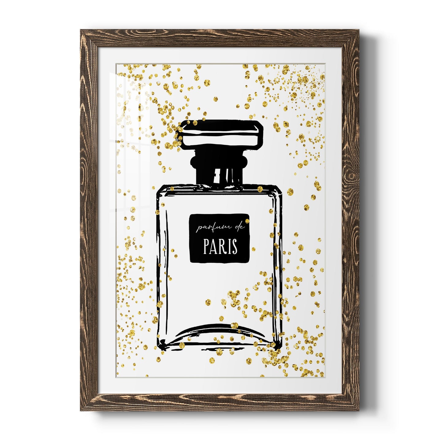 Glitter Perfume I - Premium Framed Print - Distressed Barnwood Frame - Ready to Hang