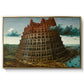 The Tower of Babel, c. 1568 - Floater Framed Canvas Print