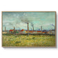 Factories at Clichy, 1887 - Floater Framed Canvas Print