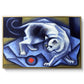 Cat Playing with a Ball, 1945-1950 - Floater Framed Canvas Print