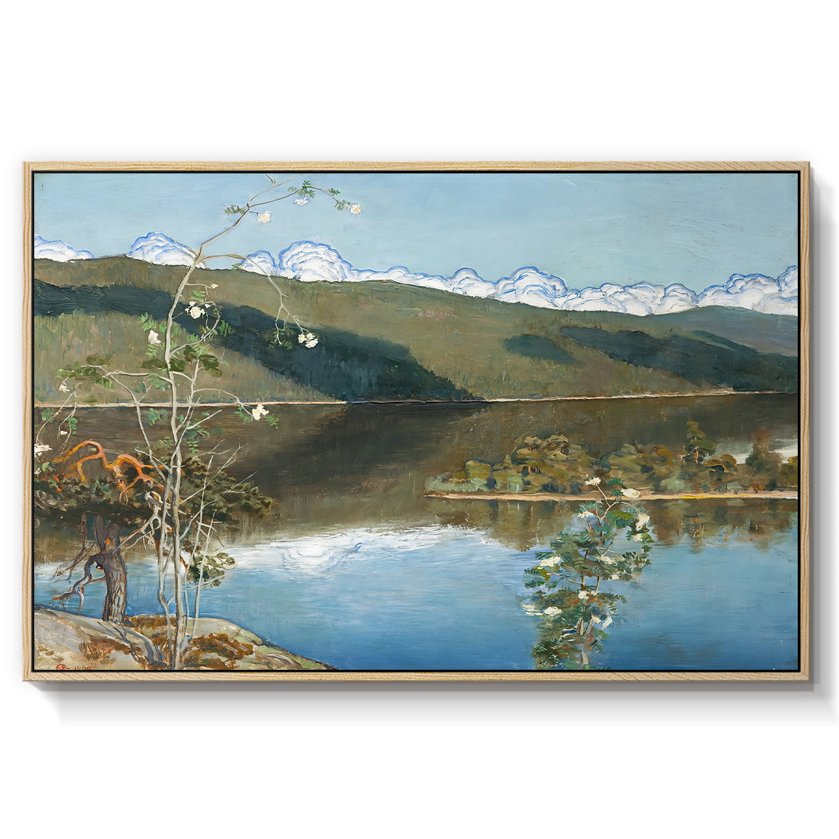 Thunderclouds on the Horizon, 1897 - Floater Framed Canvas Print