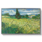Green Wheat Field with Cypress, 1889 - Floater Framed Canvas Print