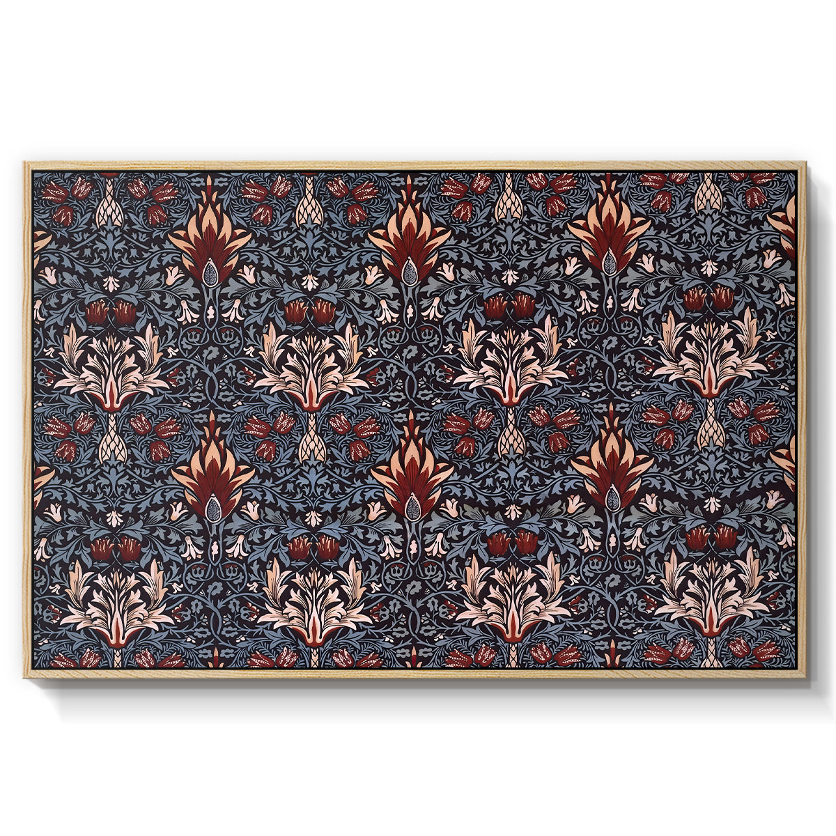 Snakeshead (Printed Textile), c. 1876 - Floater Framed Canvas Print