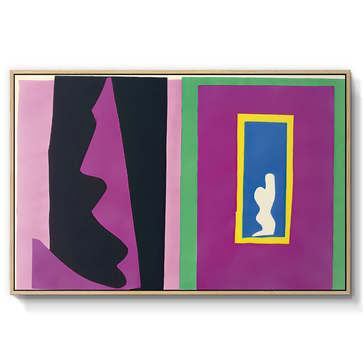 Destiny (Le destin), from Jazz, 1947 - Floater Framed Canvas Print
