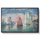 Entrance to the Port of La Rochelle, 1921 - Floater Framed Canvas Print