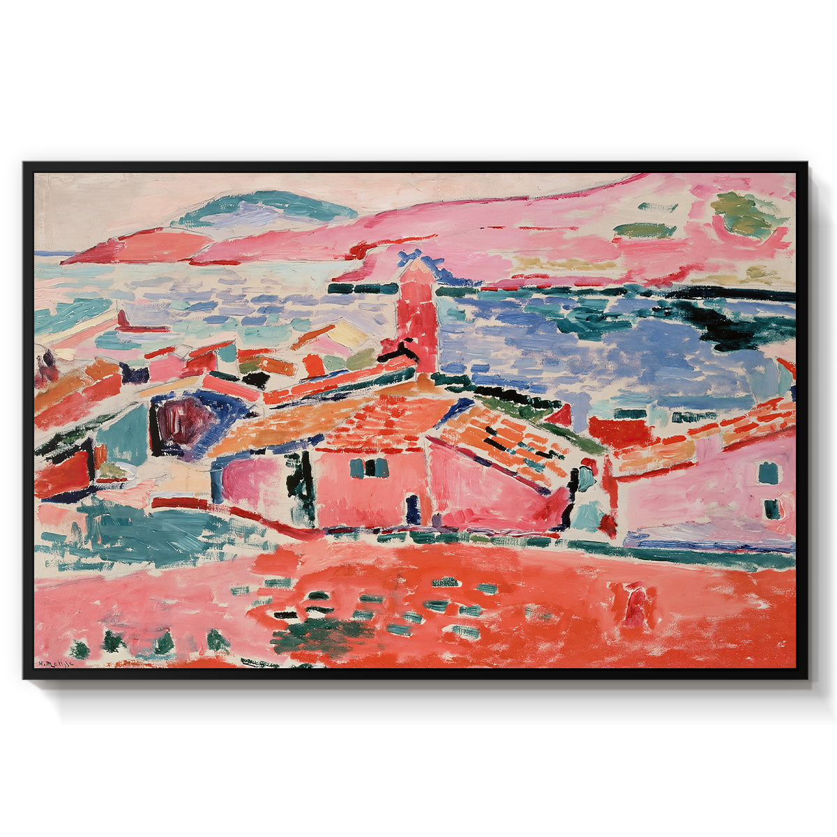 View of Collioure, 1905 - Floater Framed Canvas Print