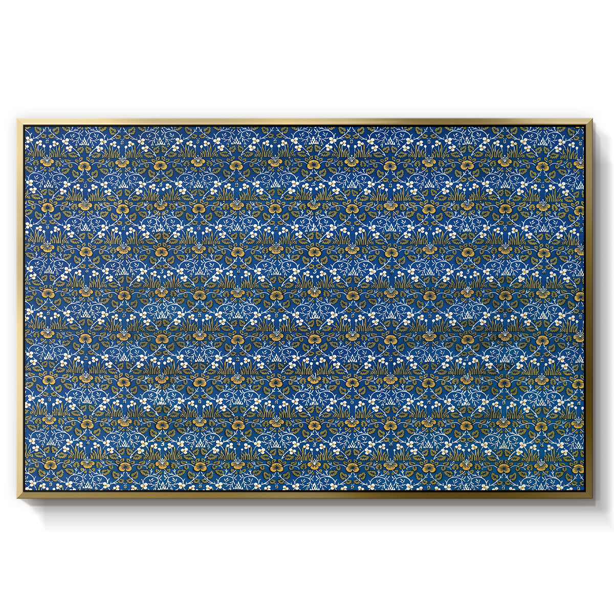 Eyebright, Green and Yellow Design, c. 1883 - Floater Framed Canvas Print
