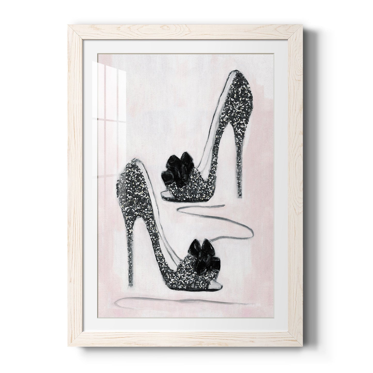 Shoes That Dazzle I - Barnwood Framed Art Print