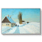 Shoveling Snow on a Beautiful Winter Day, c. 1898 - Floater Framed Canvas Print