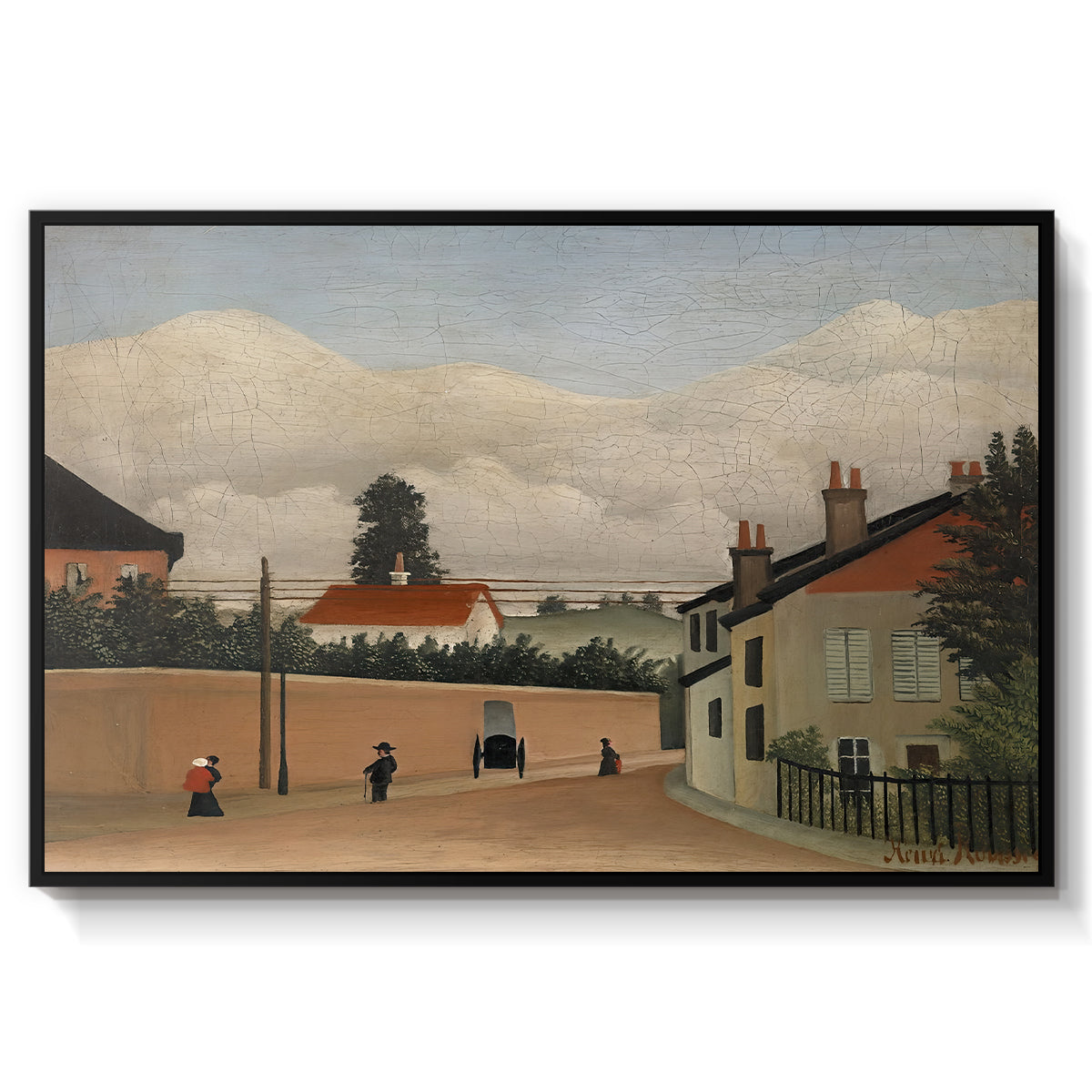 Outskirts of Paris, c. 1906-1910 - Floater Framed Canvas Print
