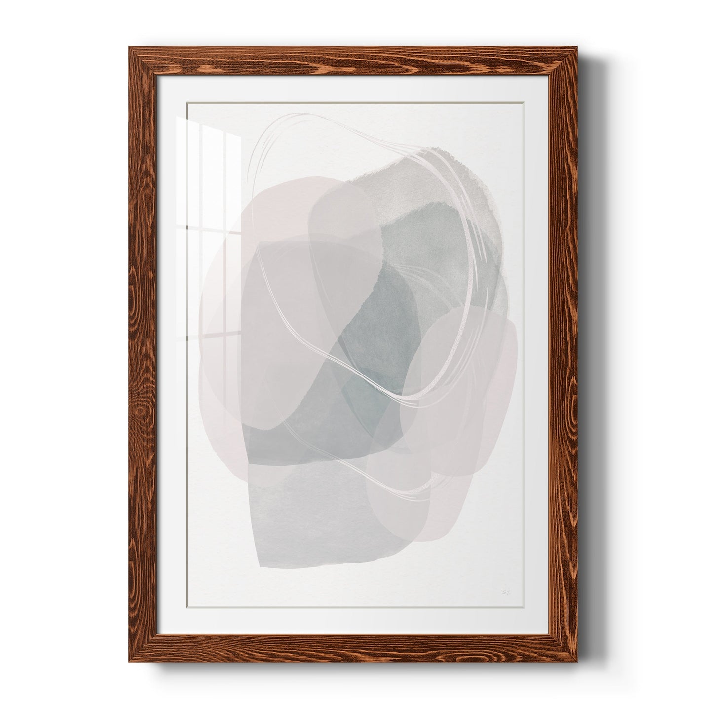 River Jewels I - Barnwood Framed Art Print