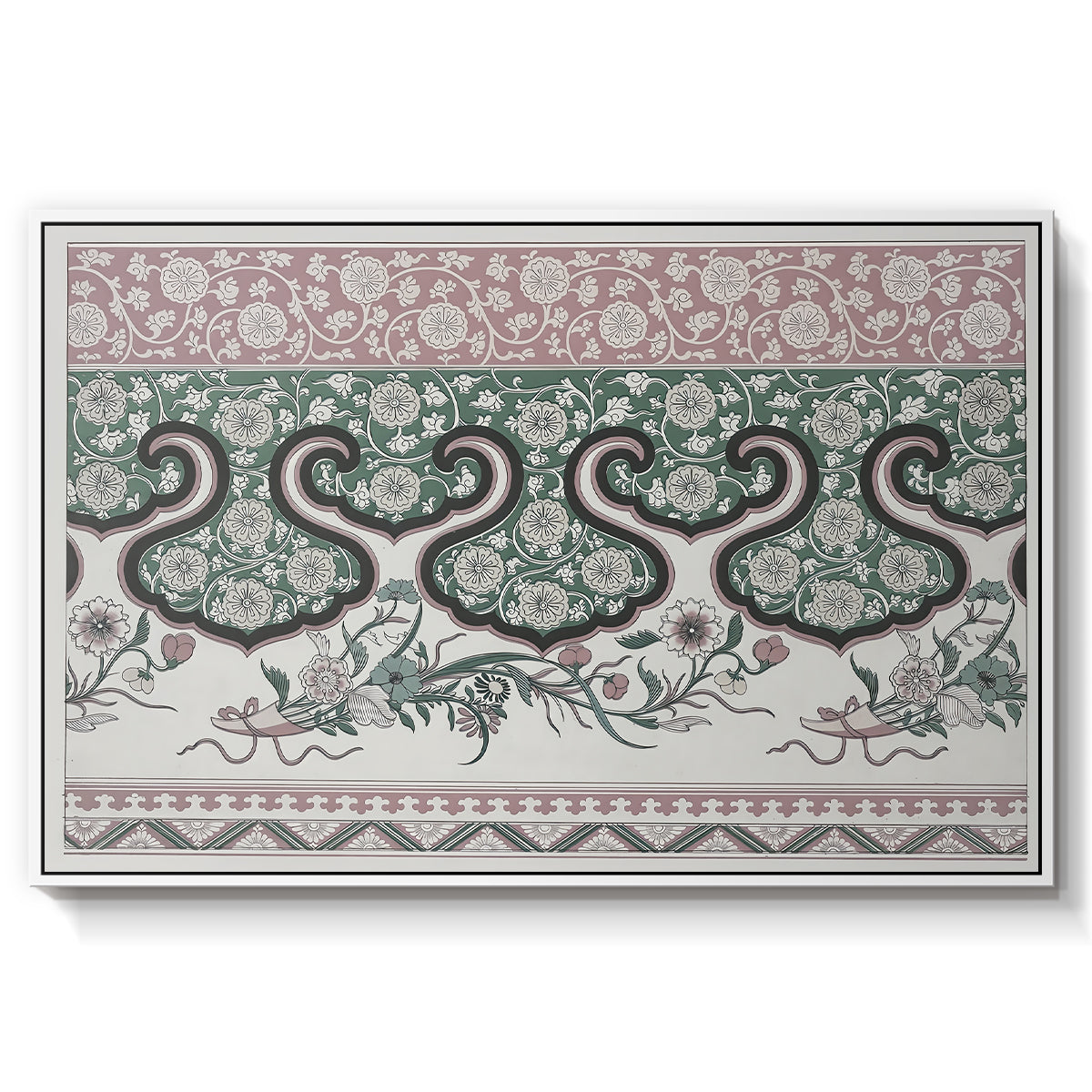 Examples of Chinese Ornament, Pl. LXXVI, 1867 - Floater Framed Canvas Print