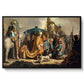 David with Goliath's Head in front of Saul, for Rembrandt, 1627 - Floater Framed Canvas Print