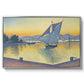 The Port at Sunset, Opus 236, Saint Tropez, 1892 - Floater Framed Canvas Print
