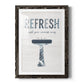 Palm Bath II - Barnwood Framed Art Print
