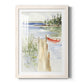 Sketchy Pier - Barnwood Framed Art Print