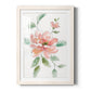 Peony Contour - Barnwood Framed Art Print