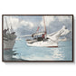 Fishing Boats, Key West, 1903 - Floater Framed Canvas Print