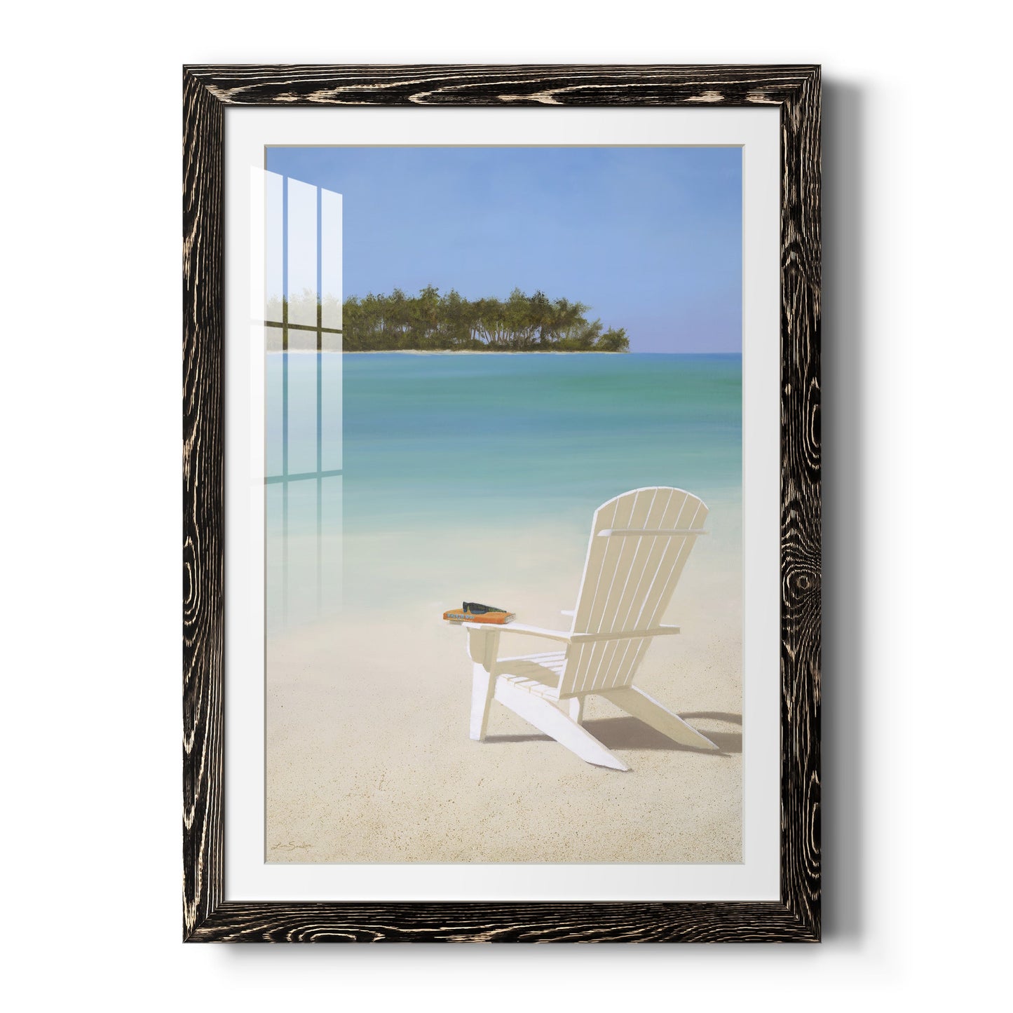 Beachfront Property - Premium Framed Print - Distressed Barnwood Frame - Ready to Hang