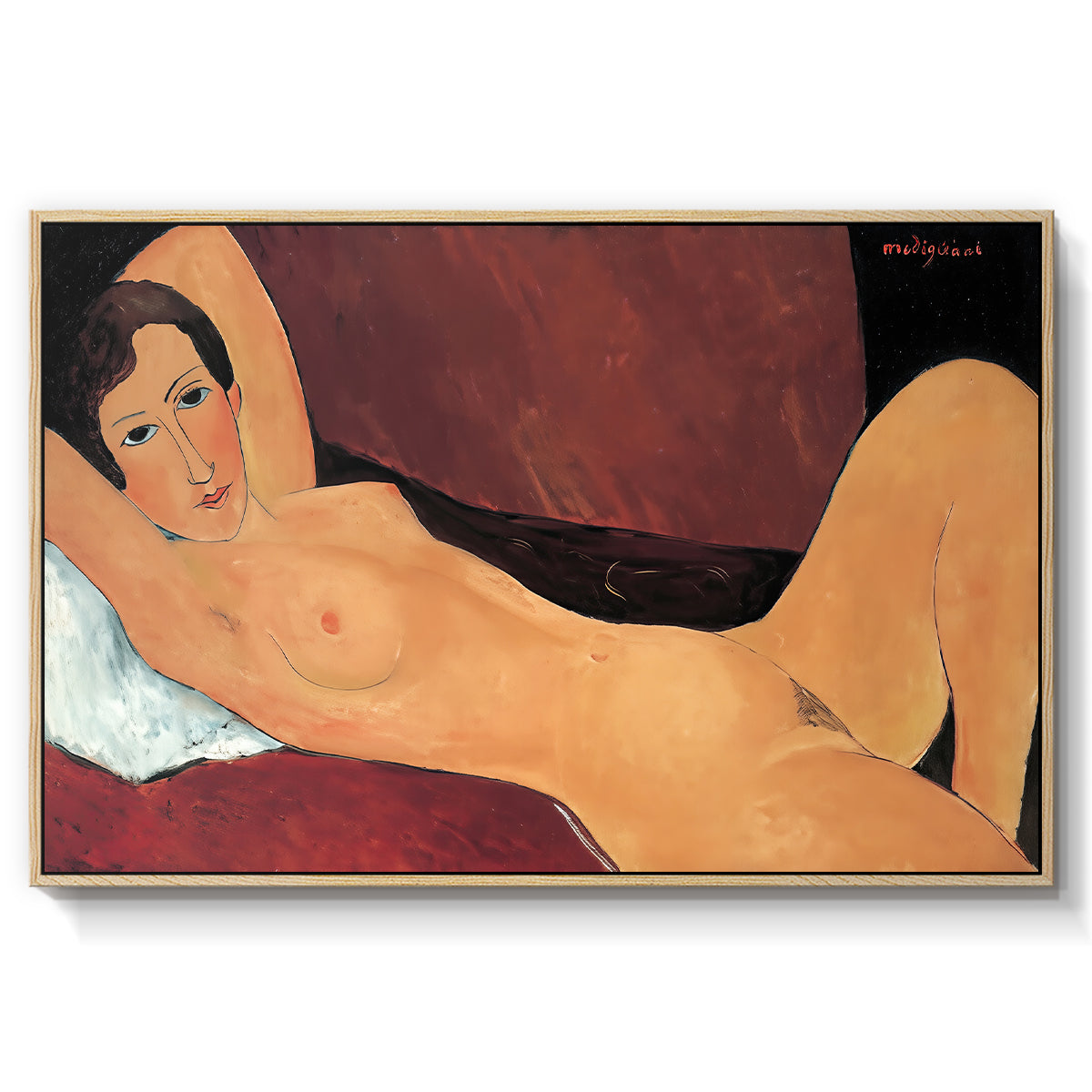 Reclining Nude (Nu couché), 1917 - Floater Framed Canvas Print