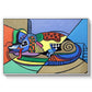 A Dog Named Picasso - Floater Framed Canvas Print