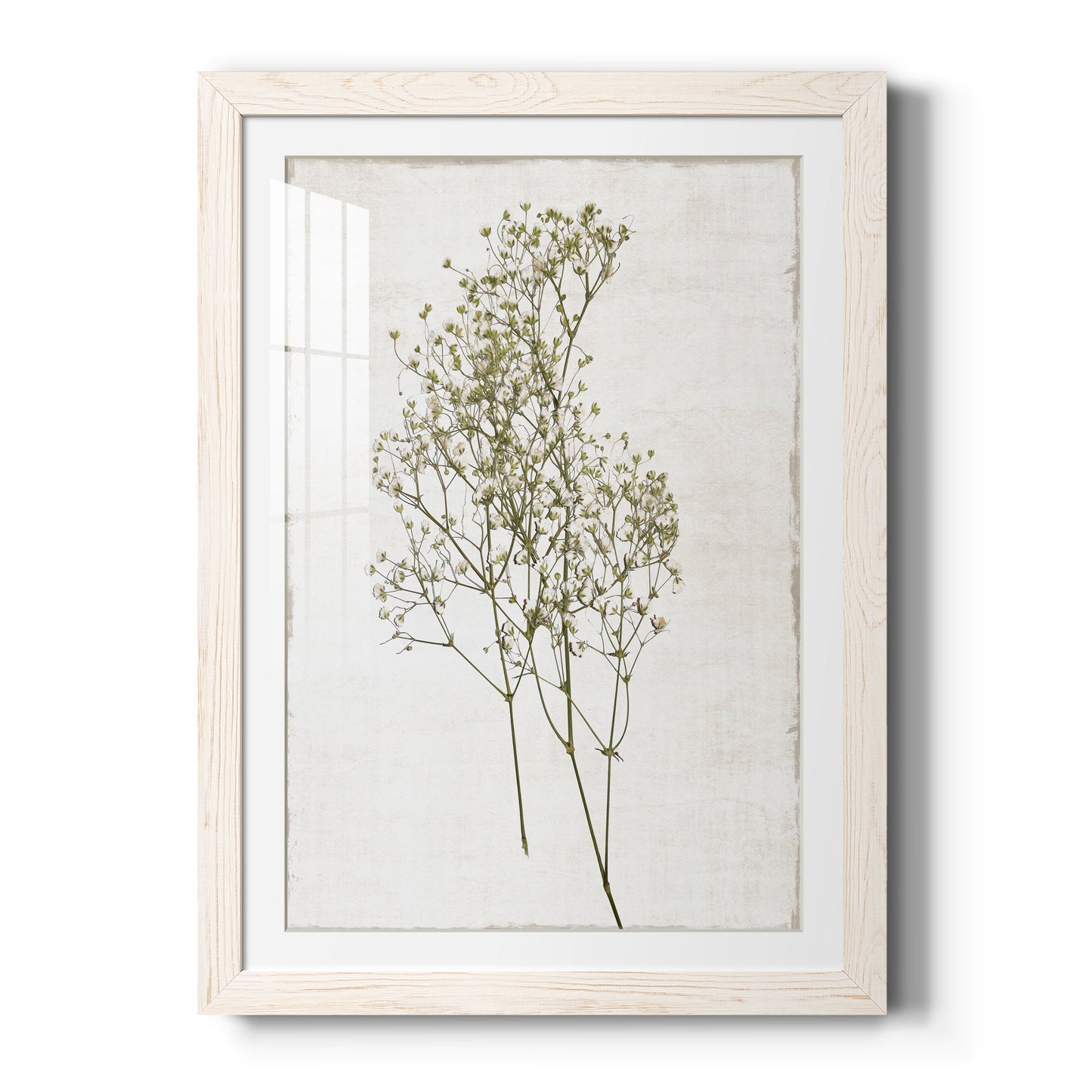 Farmhouse Pressed Flower I - Barnwood Framed Art Print