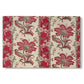 Canvas art print portraying a repeating pattern with floral arrangements emerging from horn-shaped forms, set against a white background