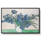 Irises, 1890 - Floater Framed Canvas Print