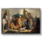 David with Goliath's Head in front of Saul, for Rembrandt, 1627 - Floater Framed Canvas Print