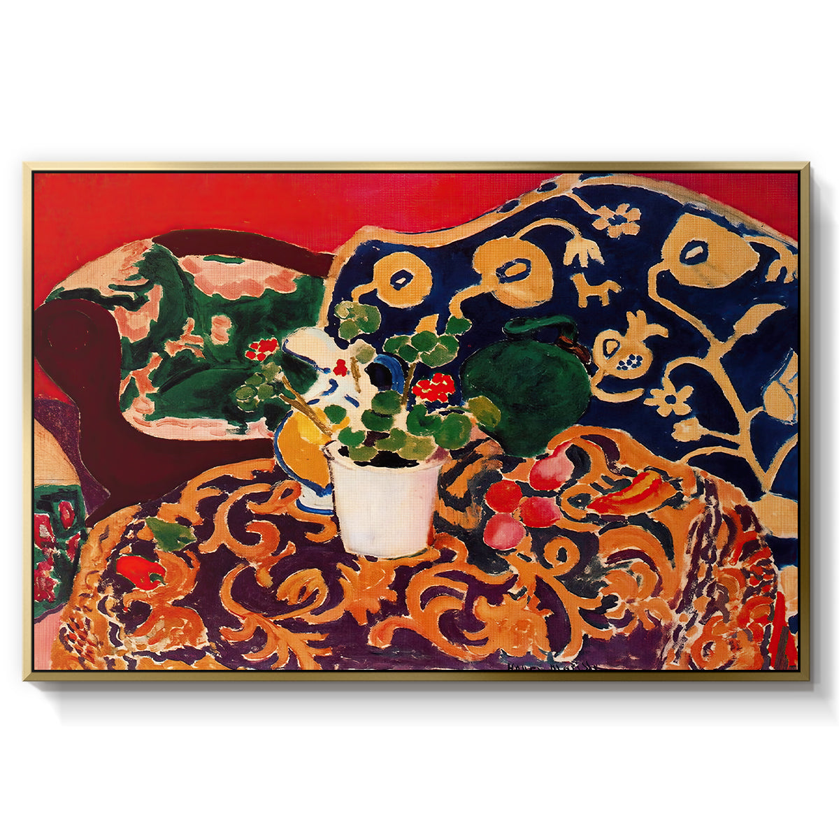 Spanish Still Life, c. 1910 - Floater Framed Canvas Print