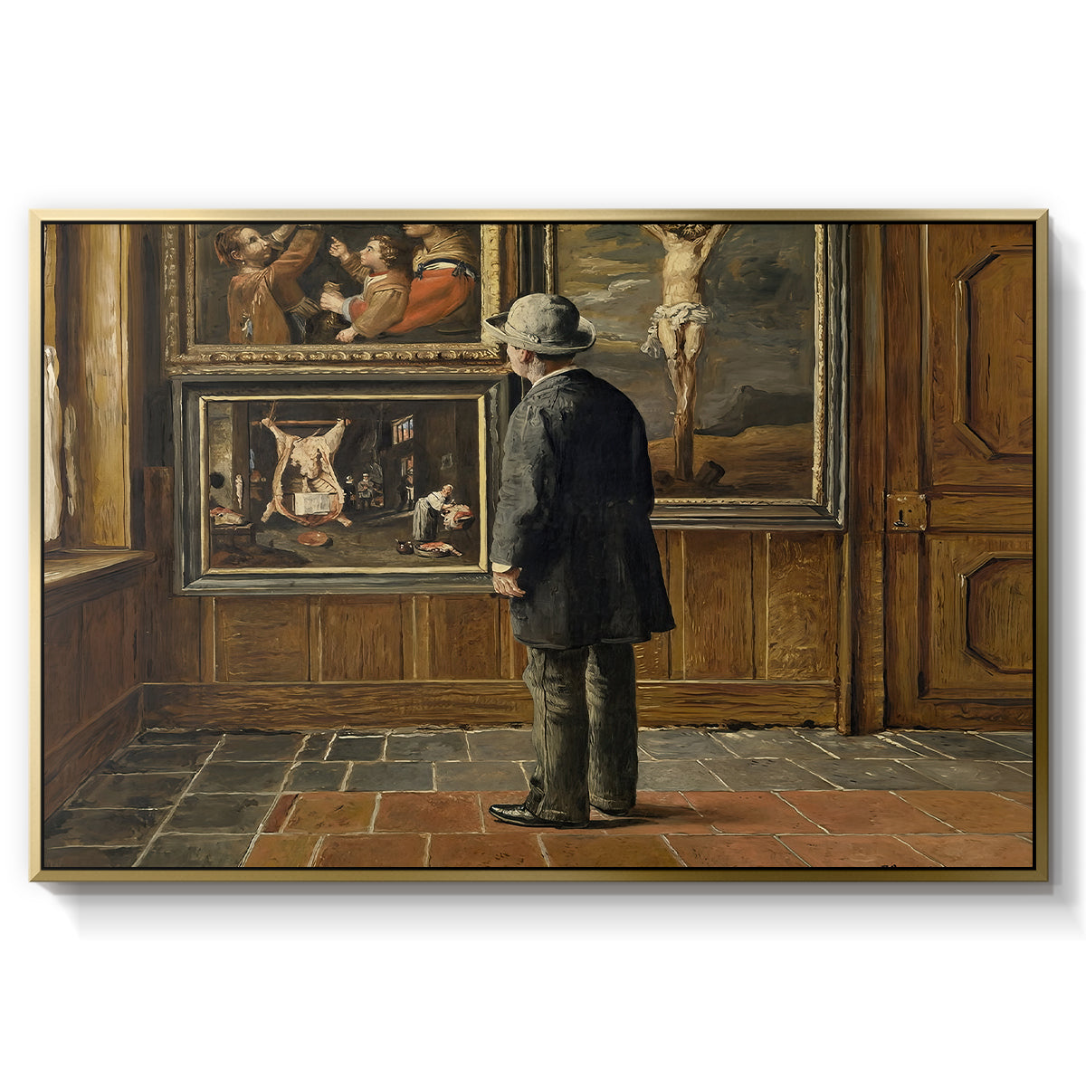 The Picture Lover, 1884 - Floater Framed Canvas Print
