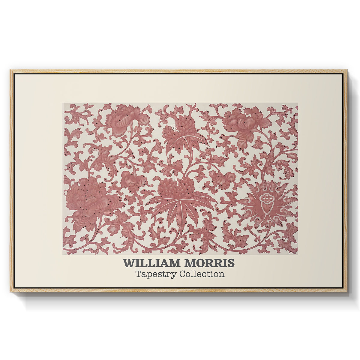 Examples of Chinese Ornament, Pl. XCIII (Morris Inspired), 1867 - Floater Framed Canvas Print