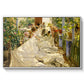 Sewing the Sail, 1896 - Floater Framed Canvas Print