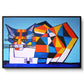 Cassie Thinking about Cubism - Floater Framed Canvas Print