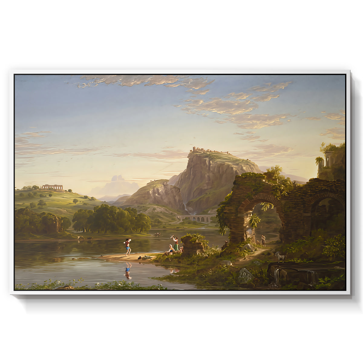 L'Allegro, 1845 - Floater Framed Canvas Print