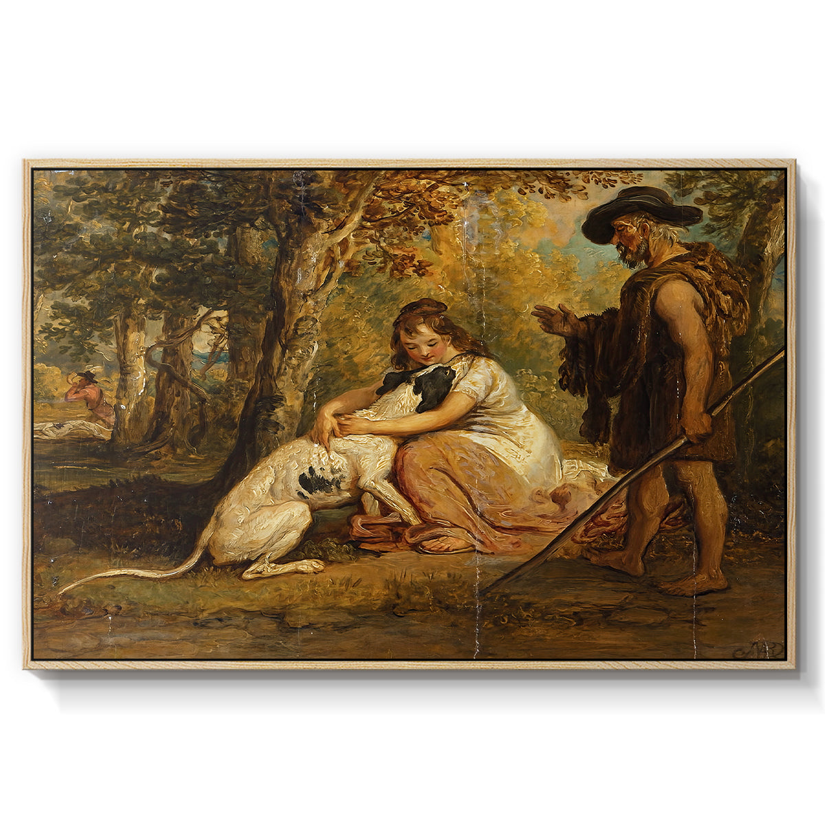 Measure for Measure, or The Biter Bit, 1840 - Floater Framed Canvas Print