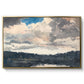 The Lone Boat, North Woods Club, Adirondacks, 1892 - Floater Framed Canvas Print
