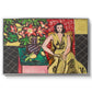 Seated Woman with a Vase of Amaryllis, 1941 - Floater Framed Canvas Print